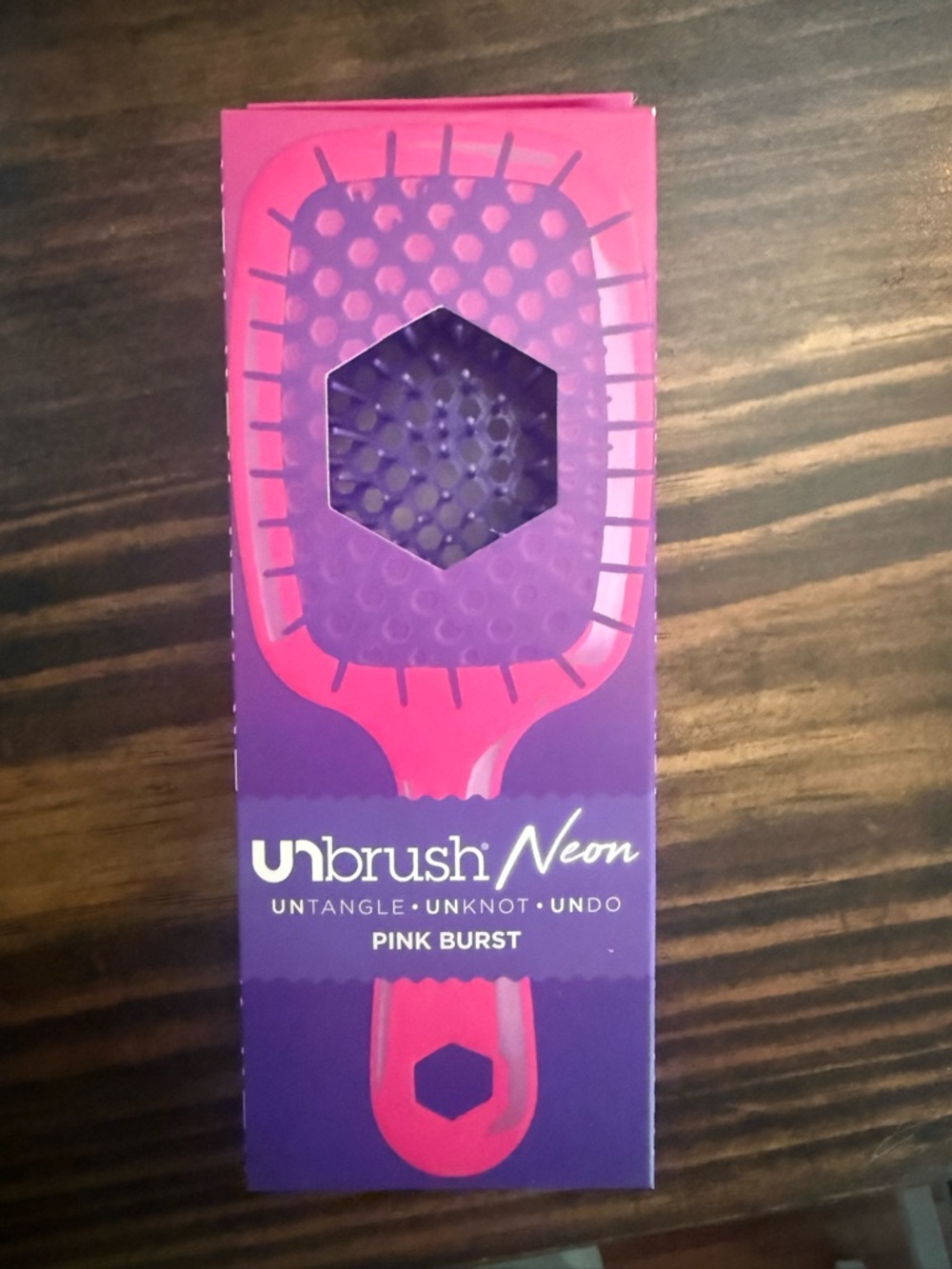 Neon Pink Burst Paddle Brush - Pink